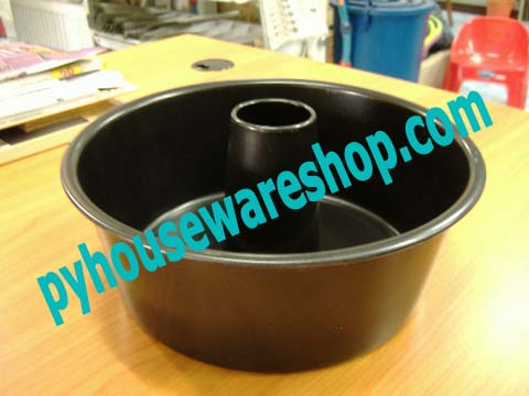 พิมพ์เค้กตรังเทฟล่อน พิมพ์ปล่อง พิมพ์เค้กปล่องเคลือบสารกันติด non stick พิมพ์เค้กมีปล่องตรงกลาง