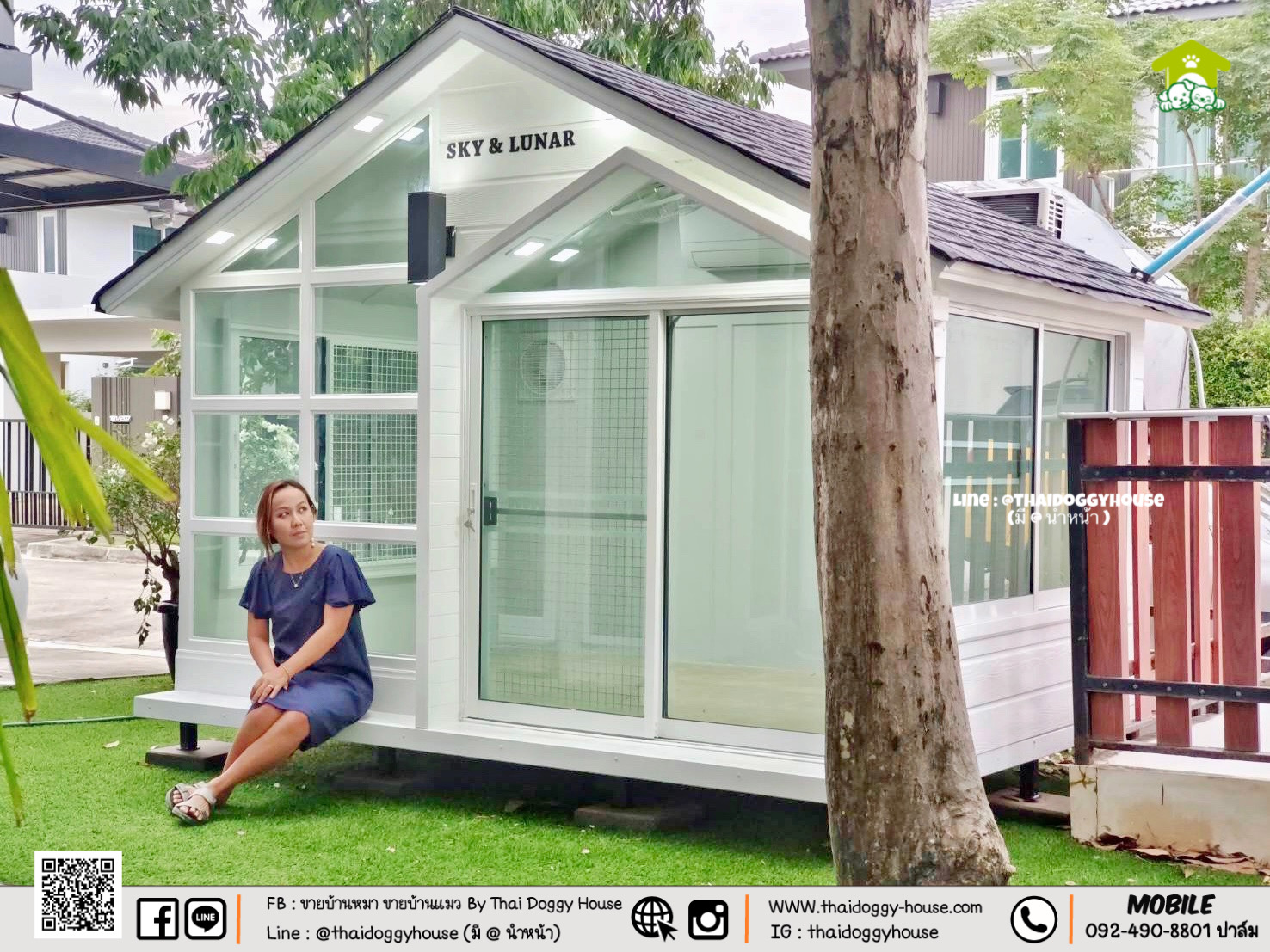 บ้านหมา บ้านแมวติดแอร์ " 𝐍𝐎𝐑𝐃𝐈𝐂 𝐒𝐓𝐘𝐋𝐄 " ฟังก์ชั่นครบ หลังใหญ่ กระจกบานใหญ่เปิดรับแสงธรรมชาติได้ดี โทนบ้านสีขาวทำให้ดูเรียบง่าย