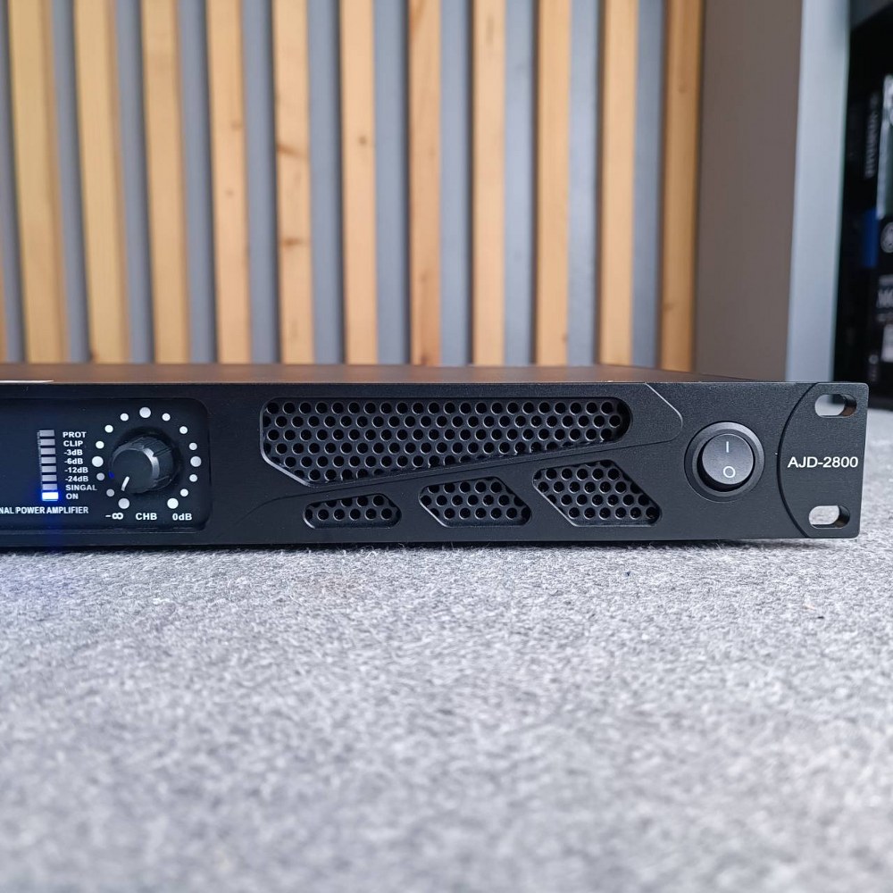 AUDIO JOCKEY A&J AJD-2800 POWERAMP 1U เพาเวอร์แอมป์ 2 แชนแนล 800 วัตต์ AJD 2800 AJD2800 เพาเวอร์แอมป์ คลาส D เอไอ-ไพศาล
