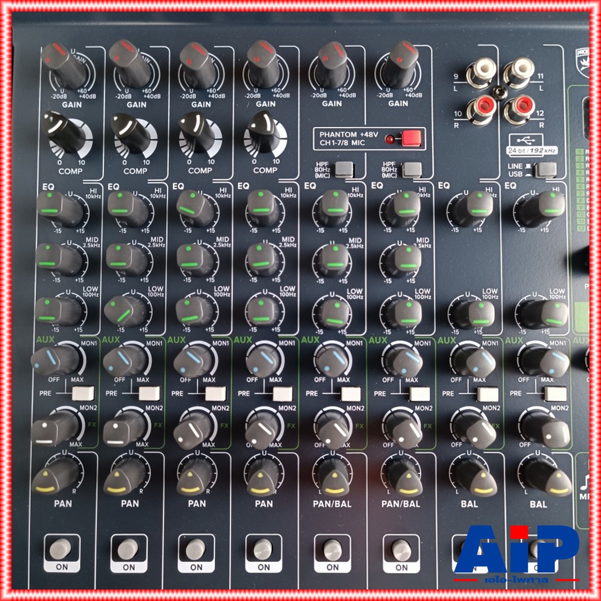 PROEUROTECH VX-12 MIXER มิกซ์ โปรยูโรเทค มิกเซอร์ 12 ช่อง เอฟเฟคแท้ รองรับ USB และ บูลทูธ VX12 PRO EUROTECH เอไอ-ไพศาล