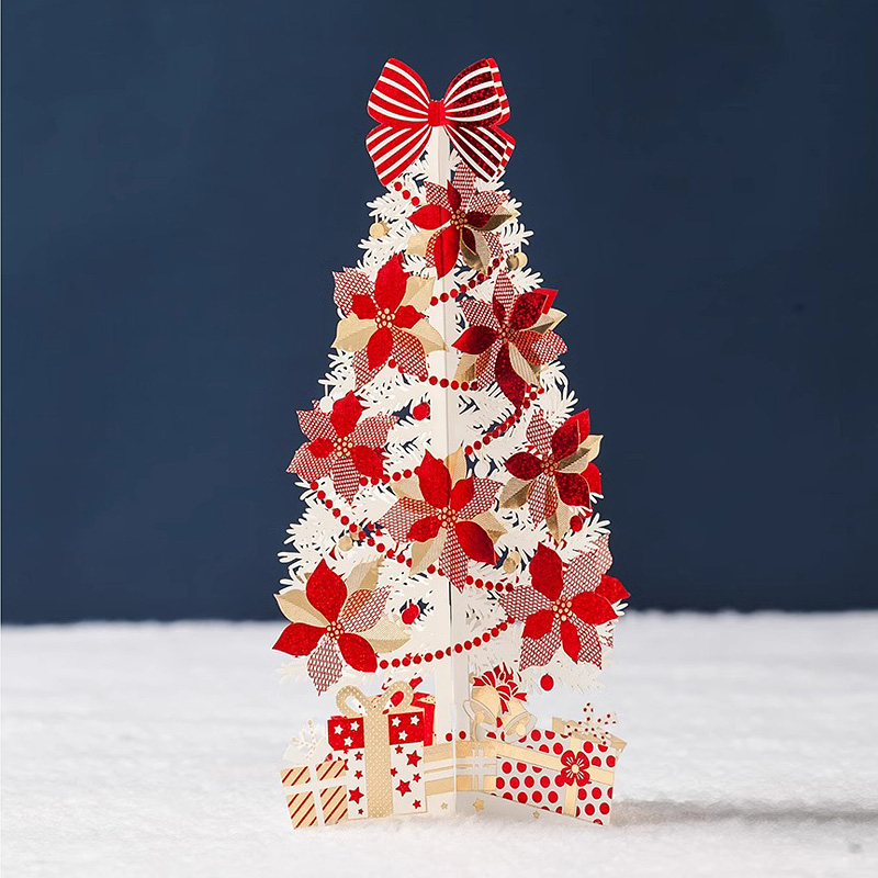 การ์ดคริสต์มาส ลายฉลุสามมิติ Merry Christmas