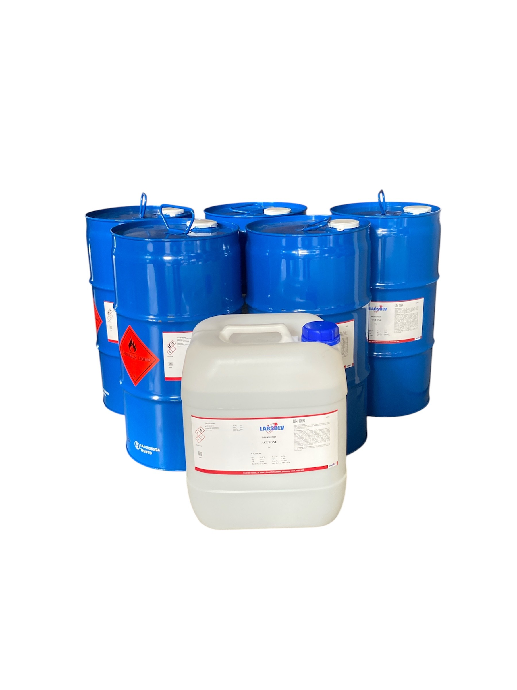 Acetone, Hexane,Toluene Comercial Grade 20 L