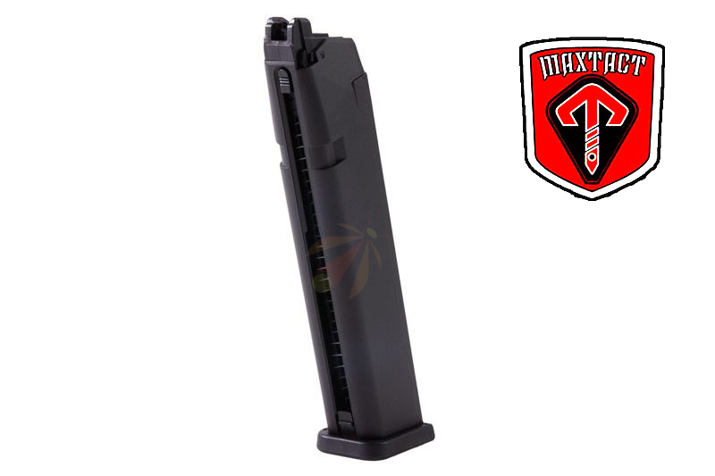 MAXTACT GMG-17 Lightweight Gas Airsoft Magazine for Tokyo Marui G Series Spec GBB (32rds)-(MAX-GMG-17-GAS)