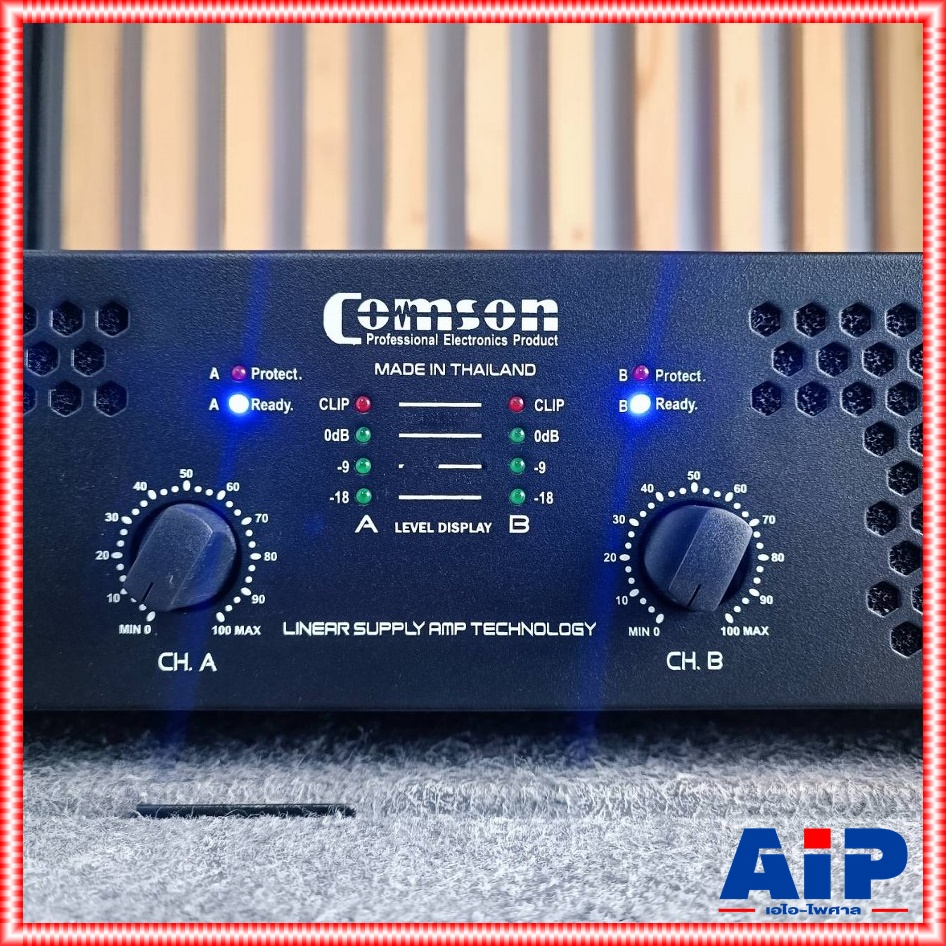 COMSON PA-800 poweramp เพาเวอร์แอมป์ แอมป์ เครื่องขยายเสียง หม้อแปลง มีครอสแยกซับเบส Power Amplifier COMSON รุ่น PA 800 PA800 เอไอ-ไพศาล