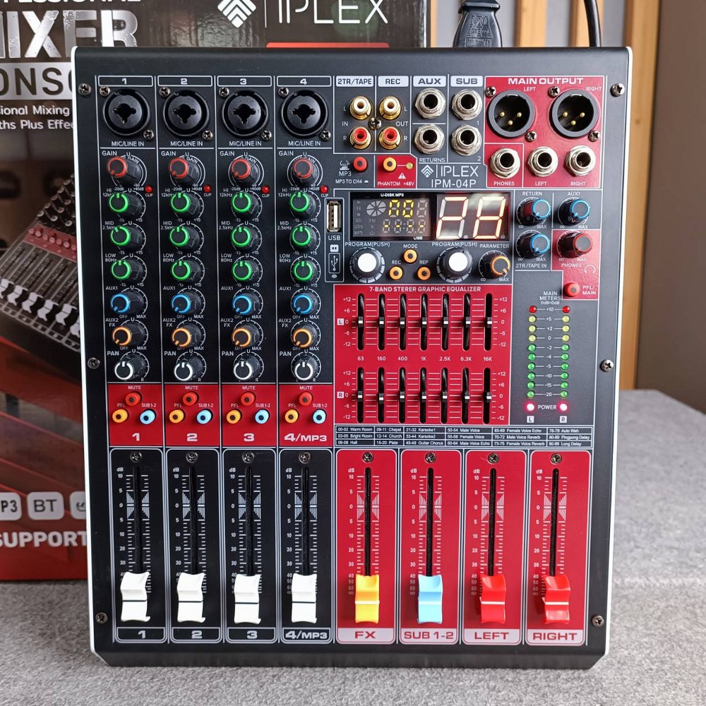 IPLEX IPM-04P MIXER IPM 04P IPM04P มิกเซอร์ เครื่องเสียง เครื่องปรับแต่งเสียง มิกซ์ เอไอ-ไพศาล