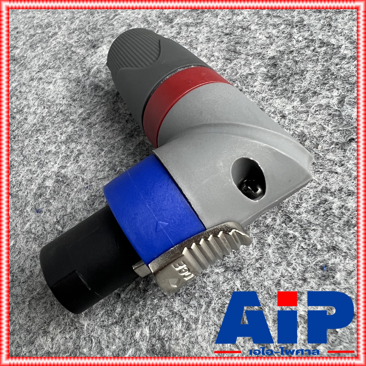 Lidge YM-122D speakon สีน้ำเงิน ทรงงอ สเปคคอน ตัวผู้ YM122 D YM-122 แจ็คสเปคคอน ด้ามงอ YM 122 D สเปคคอนตัวผู้ สเปคคอนตู้ลำโพง YM122D