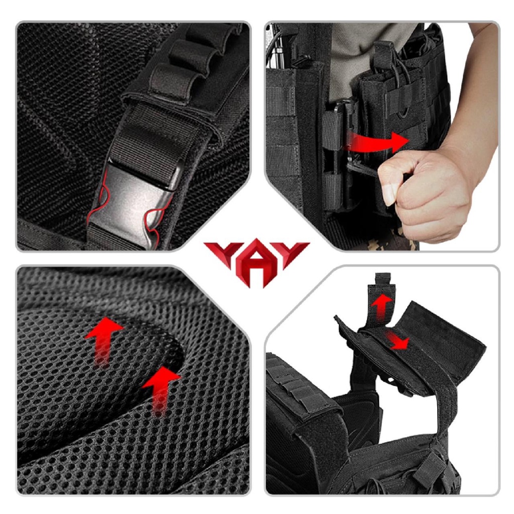 เสื้อเกราะ Swat Vest V3 มาพร้อมระบบปลดไว Quick Release﹝Tactical Vest﹞