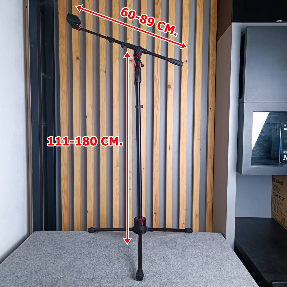 COMPACT PRO-MCX 2piece ขาตั้งไมค์บูม แขนบูมยืด หดได้ คอมแพ็คขาตั้งไมค์ ขาตั้งไมค์ตั้งพื้น PRO MCX PROMCX เอไอ-ไพศาล