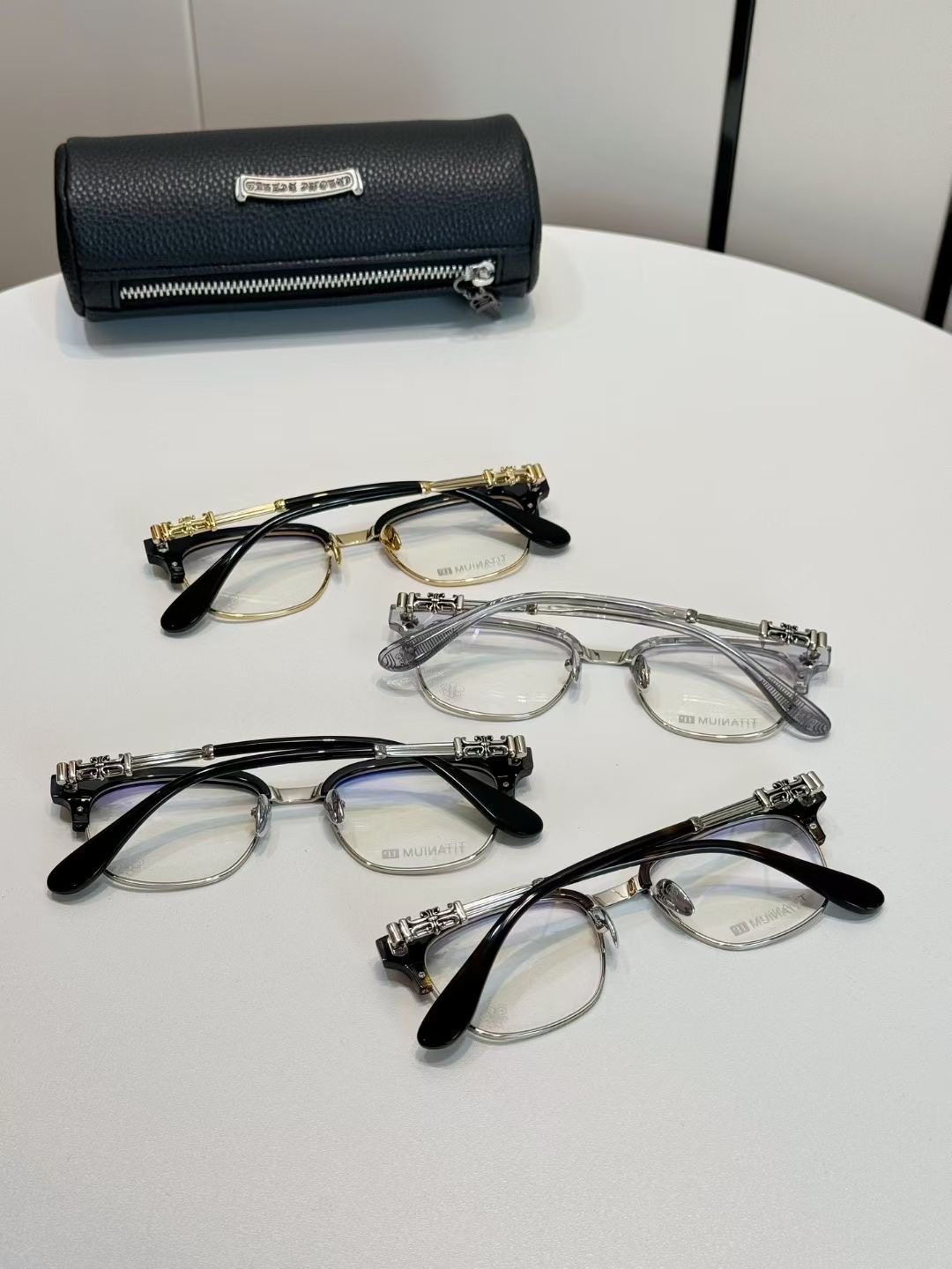**do** กรอบแว่นตา Chrome Hearts Bonennoisseur II Eye Glass Titanium Frame มี 4 สี สินค้าใหม่ ของแท้