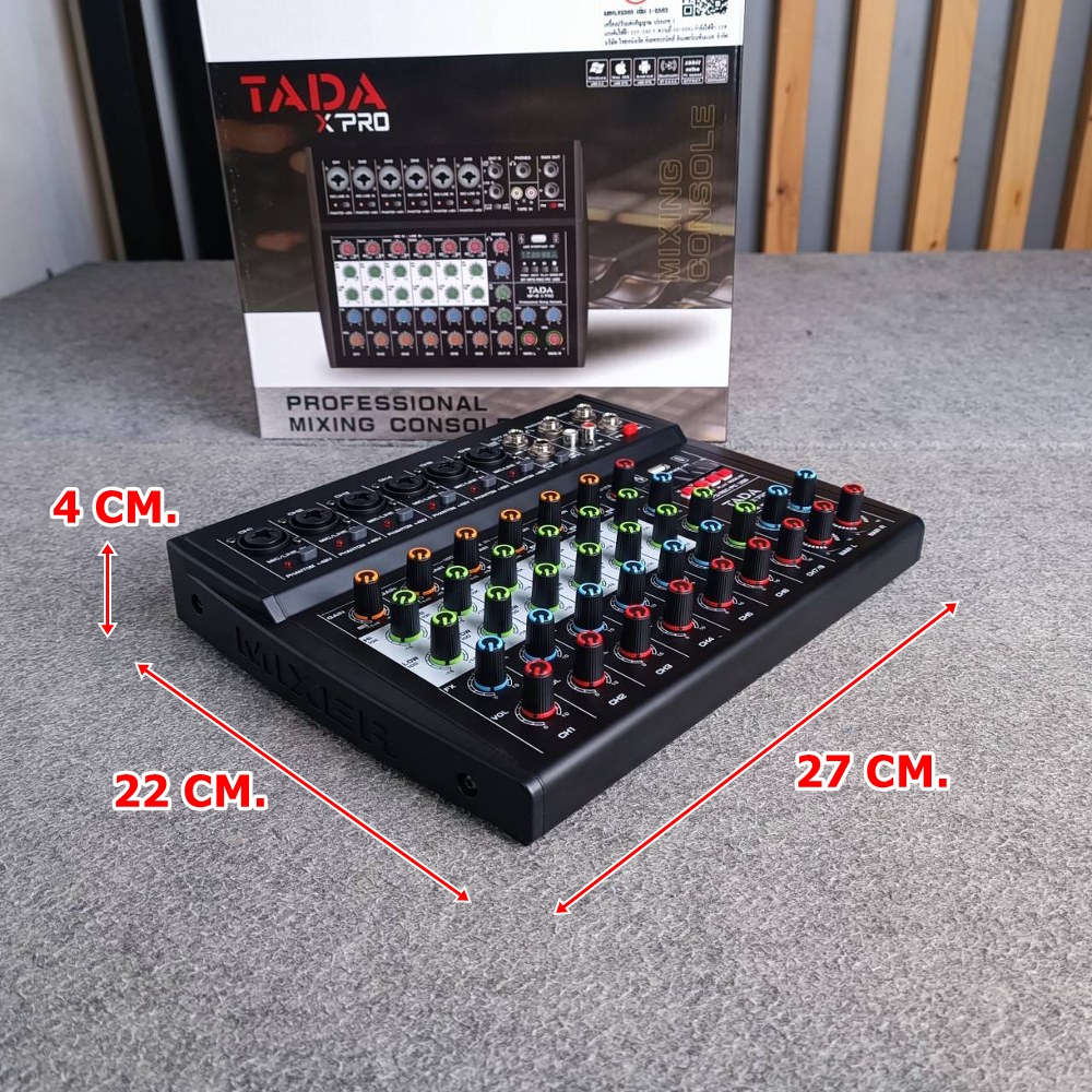TADA MF-8 MIXER มิกเซอร์ TADA MF 8 MF8 มิกเซอร์ TA DA รองรับ BLUETOOTH มิกเซอร์บลูทูธ 8 input มิกซ์ บลูทูธ มิกเซอร์ Bluetooth mixer เครื่องเสียง มิกเซอร์จิ๋ว มิกเซอร์เอฟเฟค เอไอ-ไพศาล