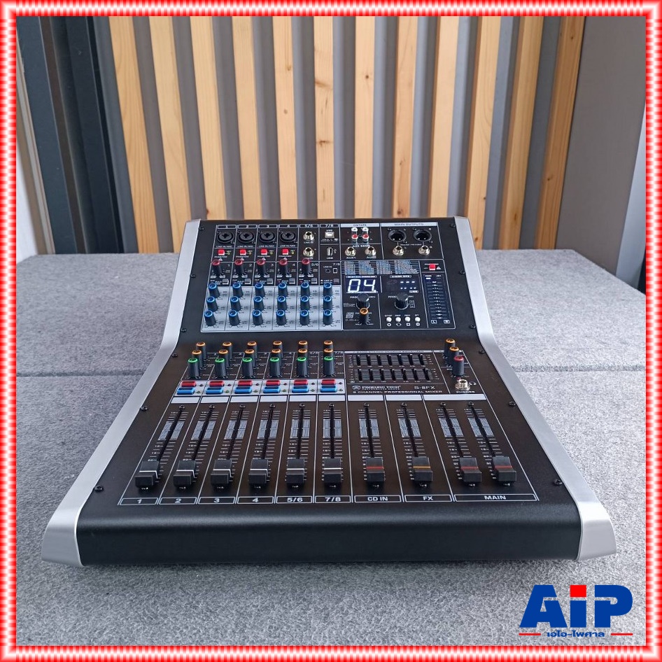 PROEUROTECH S-8FX MIXER มิกซ์ มิกเซอร์ เครื่องเสียง เครื่องปรับแต่งเสียง โปรยูโร่เทค รุ่น S 8FX S8FX เอไอ-ไพศาล