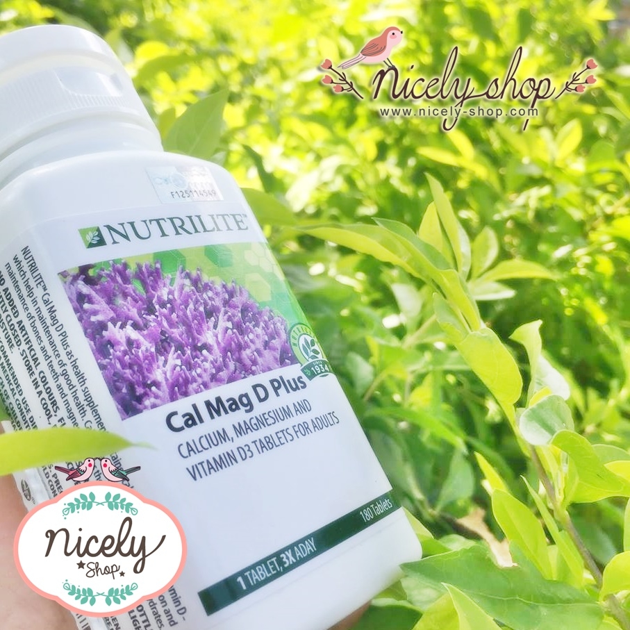 NUTRILITE Cal Mag D Plus (180 tab) สูตรปรับปรุงใหม่และเพิ่มวิตามินดี แต่ไม่มีอัลฟาฟ่านะจ้า ตัวนี้ 180 เม็ด จร้า ไม่มีอัลฟาฟ่าจ้า 180 เม็ด
