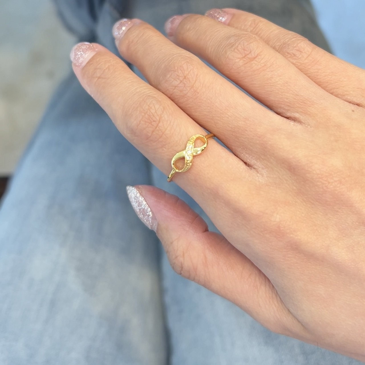 แหวนอินฟินิตี้เพชรแท้ เรียบง่ายแต่ความหมายลึกซึ้ง