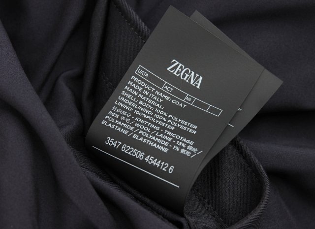 **do** เสื้อคลุม Zegna MOTORIN 100CC MICROFIBER BLOUSON สินค้าใหม่ ของแท้