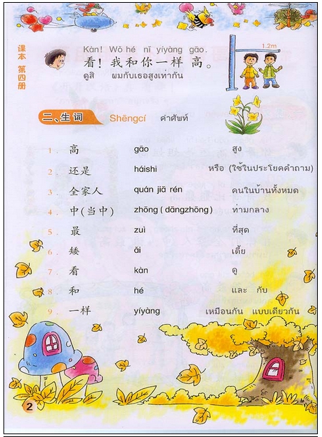 ภาษาจีนหรรรษา(4)+แบบฝึกหัด +CD 开开汉语