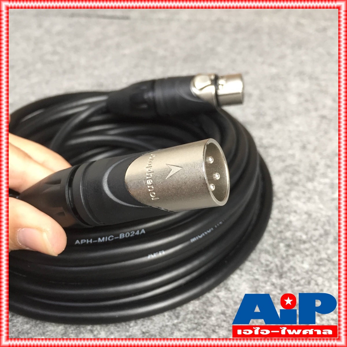 10เมตร AMPHENOL สาย XLRผู้-เมีย 10M CA03-04-C-010 สาย cannon ผู้ ออก cannon เมีย ความยาว 10เมตร สายสัญญาณ XLR ผู้ - XLR เมีย