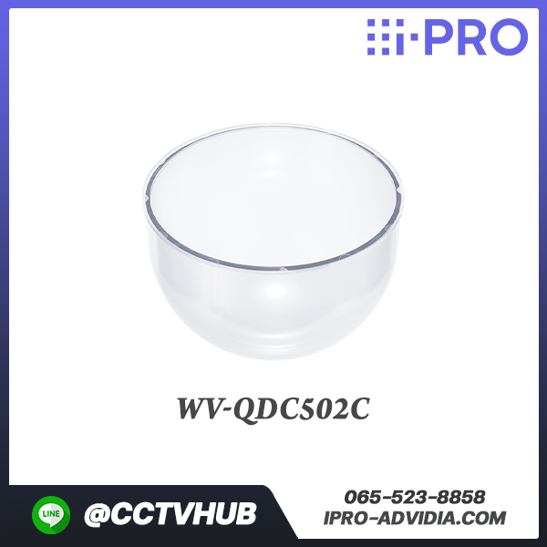 Camera Accessories I-Pro รุ่น WV-QDC502C Dome Cover for S6530x / B6530x (outdoor vandal PTZ) (clear)