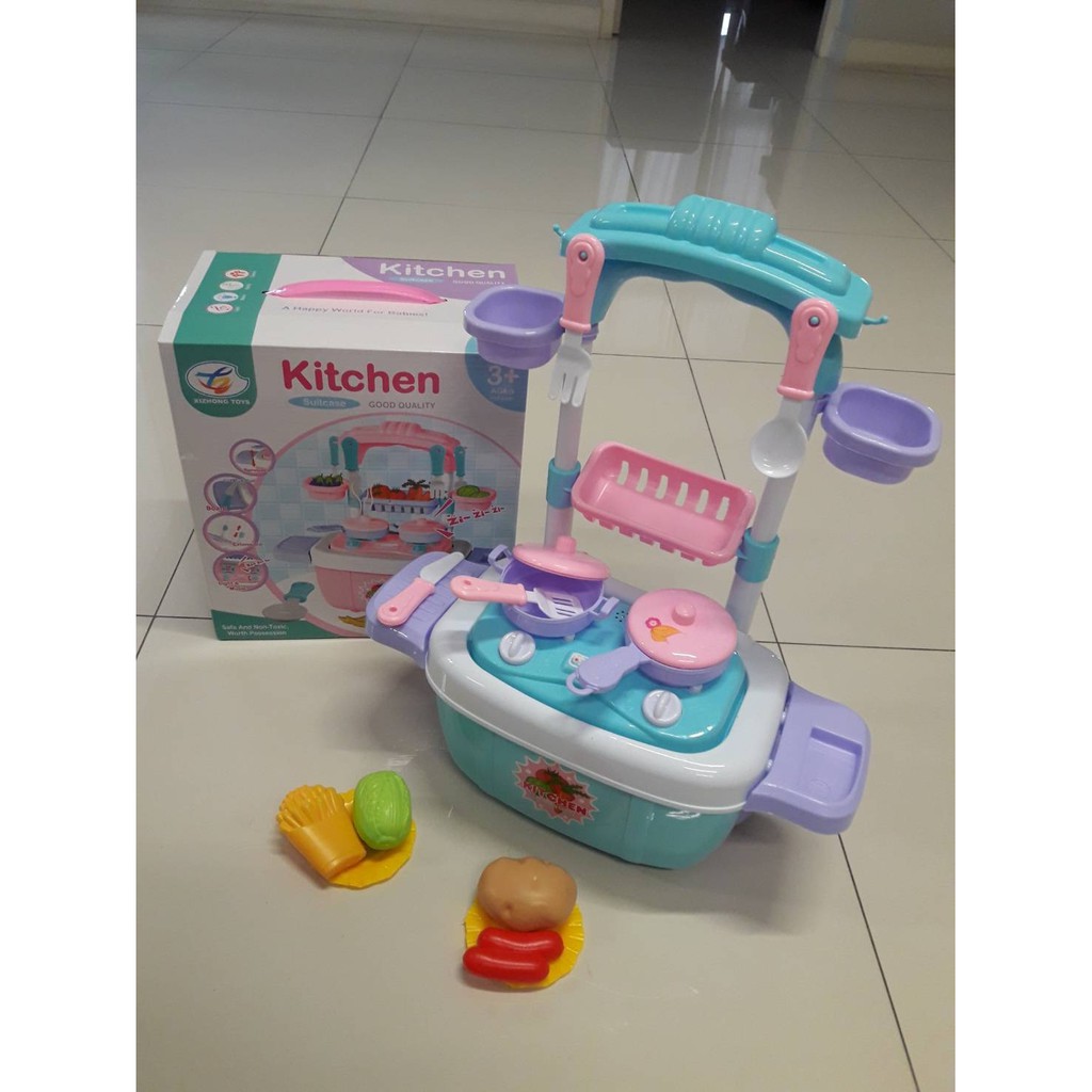 SJ009 ของเล่นเด็กชุดครัวมินิมีล้อ ชิ้นละ