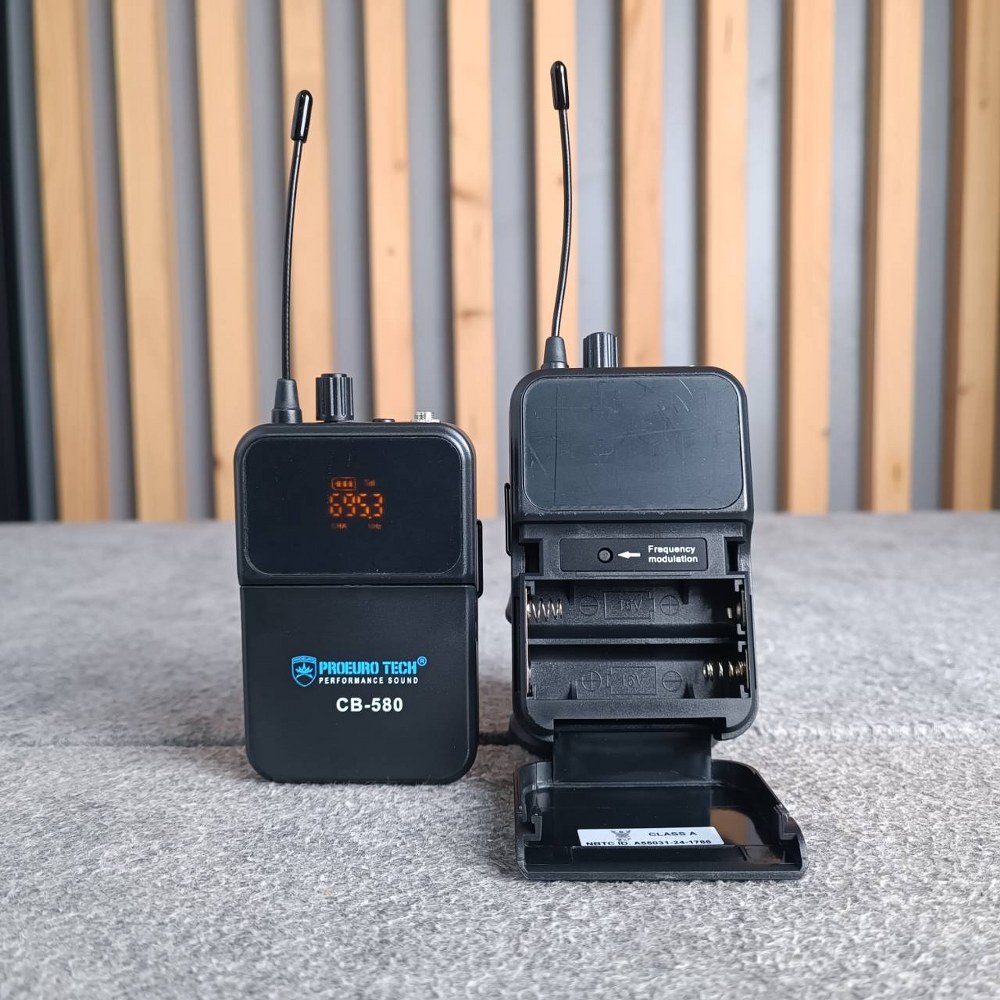 PROEUROTECH CB-580 ไมค์ลอย **คาดคู่** CB 580 CB580 ไมค์ลอยแบบคาดหูคู่ ไมค์โครโฟนไร้สาย เอไอ-ไพศาล