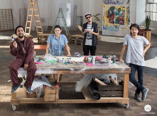 รองเท้าโอนิ LAWNSHIP - Longship Black / Black (HAMILTON YOKOTA)