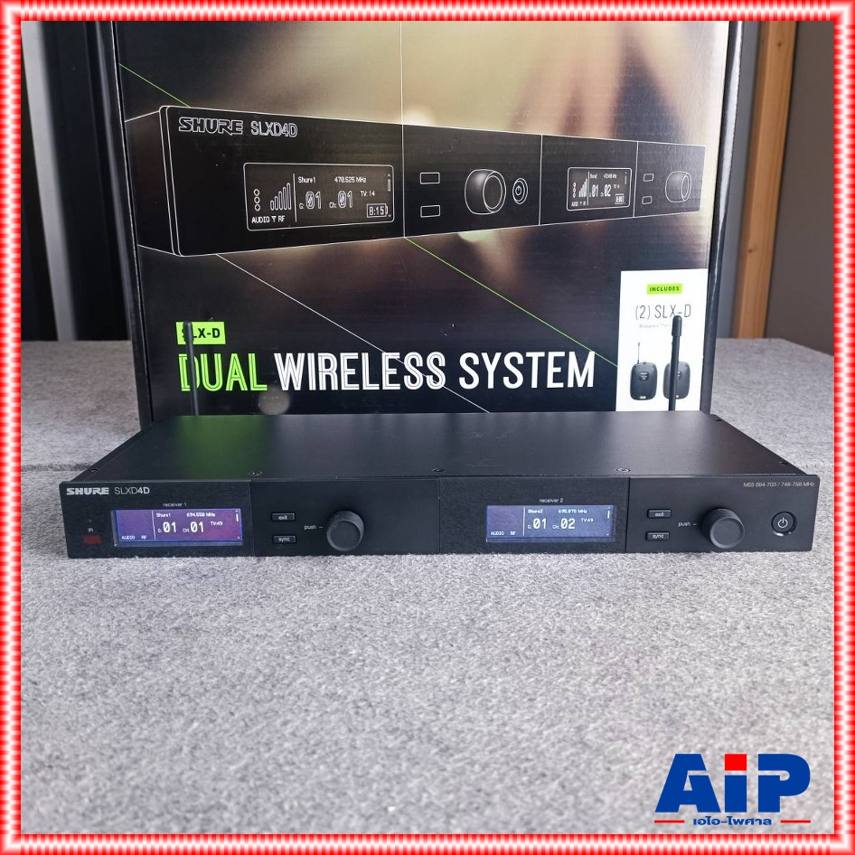 SHURE SLXD14DA-M55 ชุดเครื่องรับ/ส่งไร้สายดิจิตอล แบบ UHF ชุดไมโครโฟนไร้สายระบบดิจิตอล ชุดไมโครโฟนไร้สายแบบพกพา Shure SLXD14DA M55 SLXD14DAM55 เอไอ-ไพศาล +++