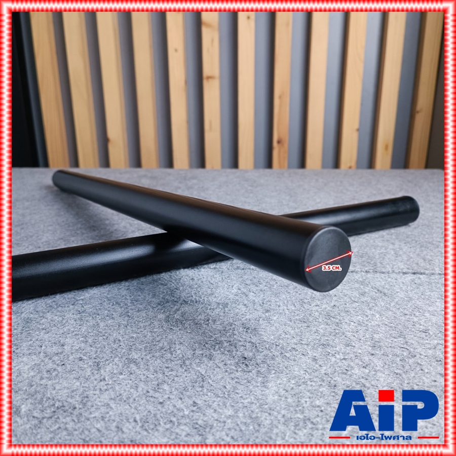 1ท่อน COMPACT ท่อเหล็ก 35mm ยาว65เซนติเมตร ท่อตั้งตู้ลำโพง คอมแพ็ค ท่อเหล็กหนาแข็งแรง สีดำ COM PACT เอไอ-ไพศาล