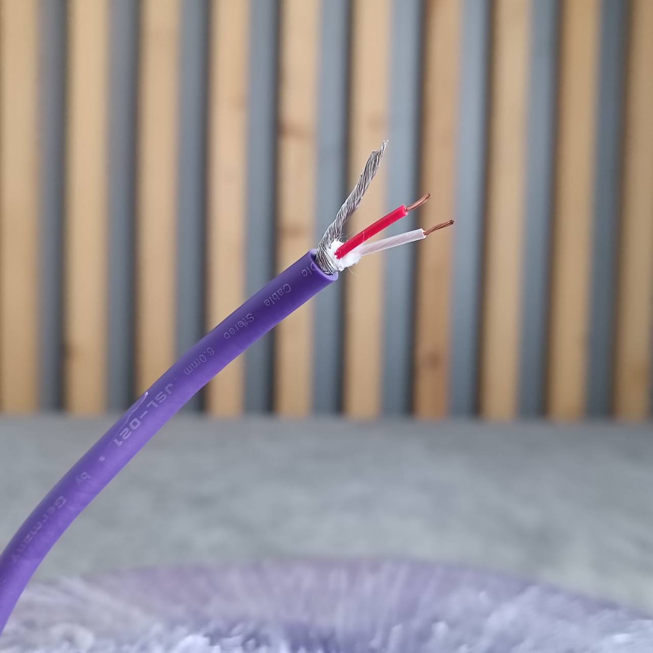 สีม่วง ขด50เมตร DYNACOM JSL-021 สายไมค์STสีม่วง 6MM สายไมค์ สายไมค์สเตอริโอ JSL021 JSL 021 เอไอ-ไพศาล