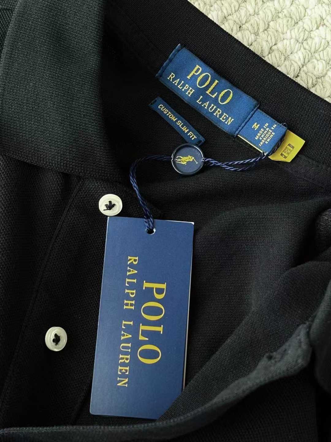 **do**เสื้อคอโปโล Ralph Lauren ปักม้าสีชมพูฟ้า สินค้าใหม่ ของแท้