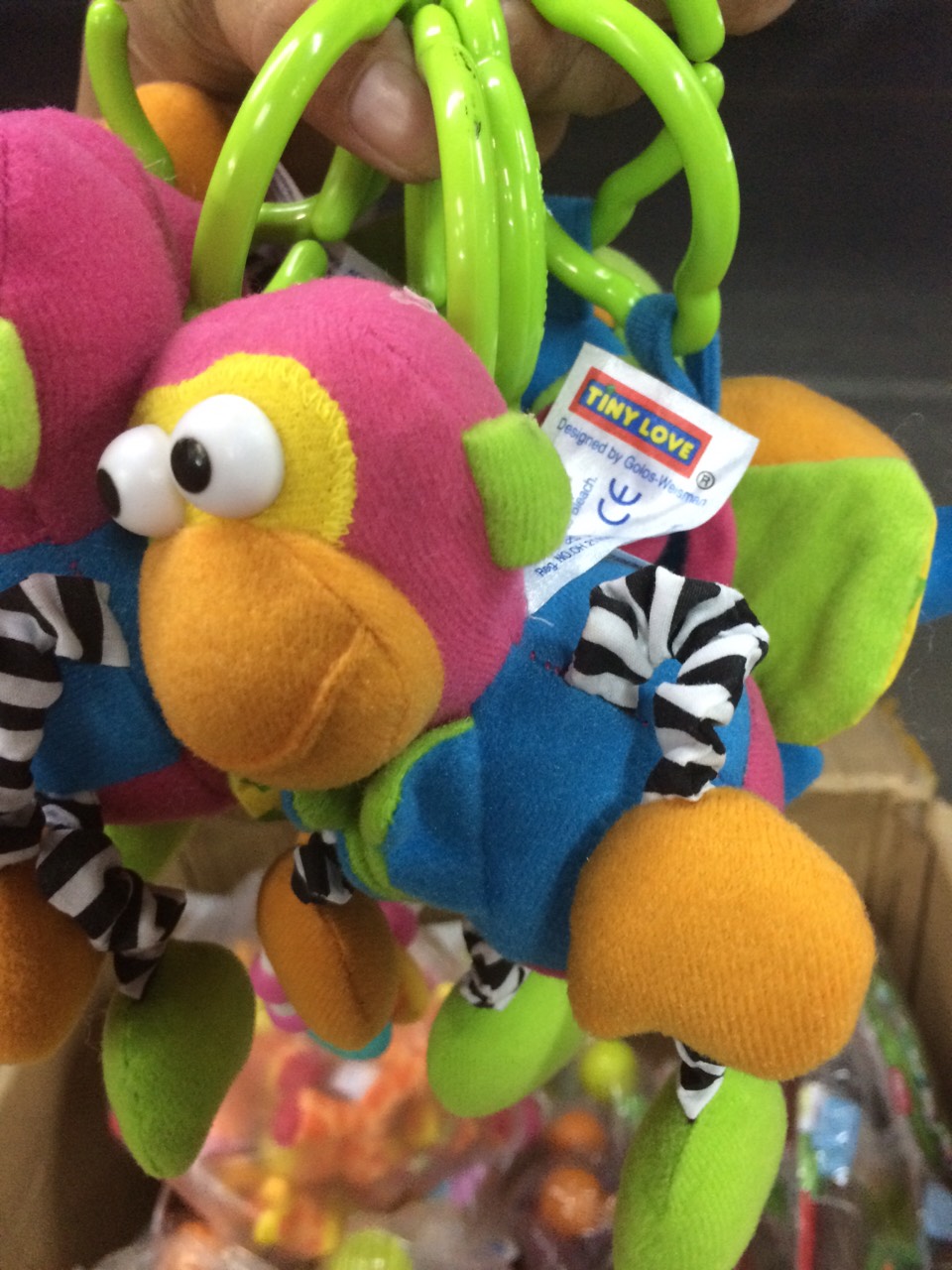 CH703 ของเล่นผ้าโมบายลิงแขวนเปลหรือรถเข็น ชิ้นละ