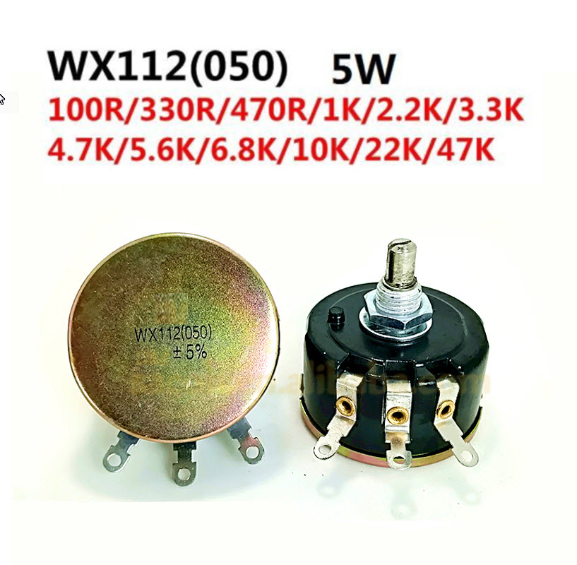 Wx112(050) 4.7k 10K 470 5Watt Wire Wound Pot