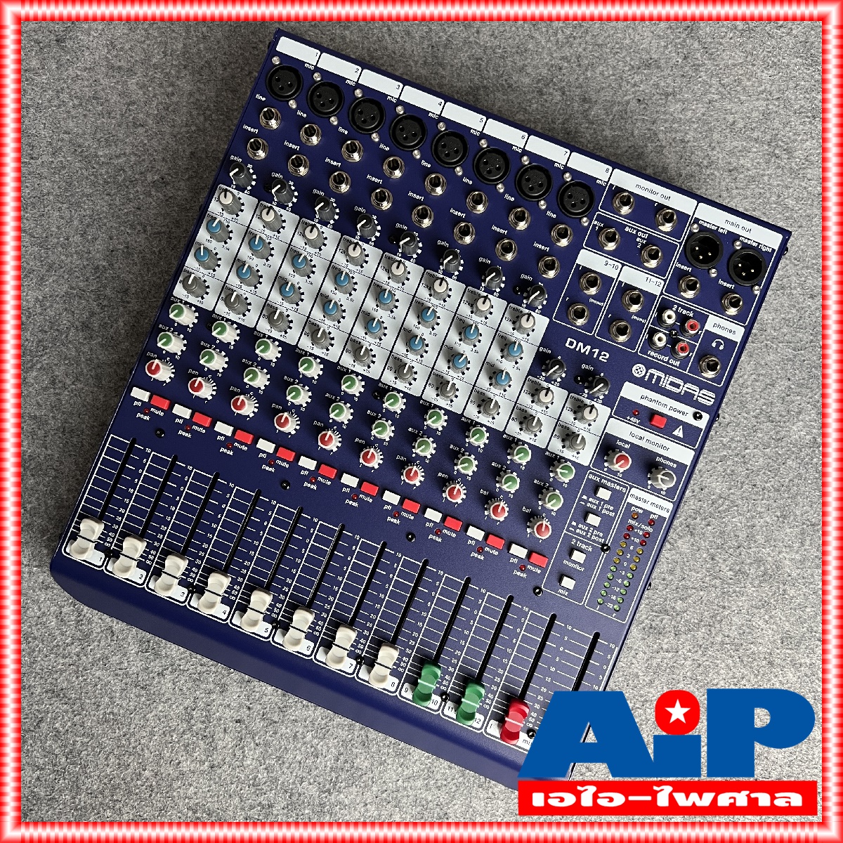 MIDAS DM-12 MIXER MIX DM 12 เครื่องปรับแต่งเสียง DM12 มิกเซอร์ มิกซ์ ของแท้ประกันศูนย์ไทย 1ปี MI DAS +++