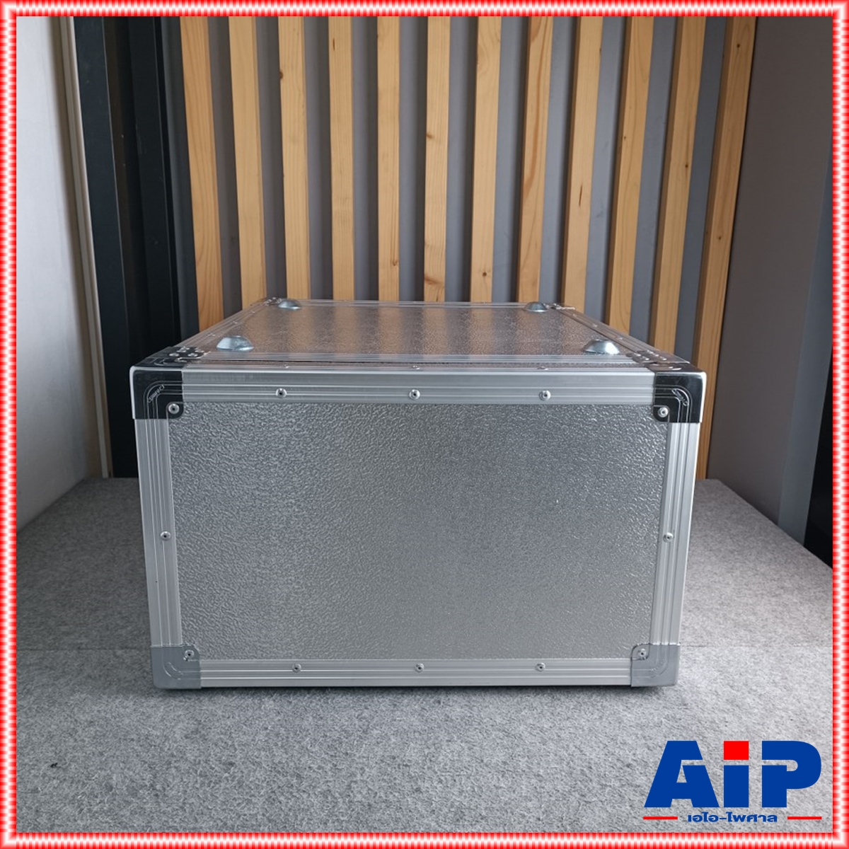 COMPACT B-6U 2ฝาหน้า-หลัง ลึก21" ผิวอลูมิเนียม แร็ค กล่องใส่เครื่องเสียง แร็คลึก21นิ้ว RACK6U เอไอ-ไพศาล