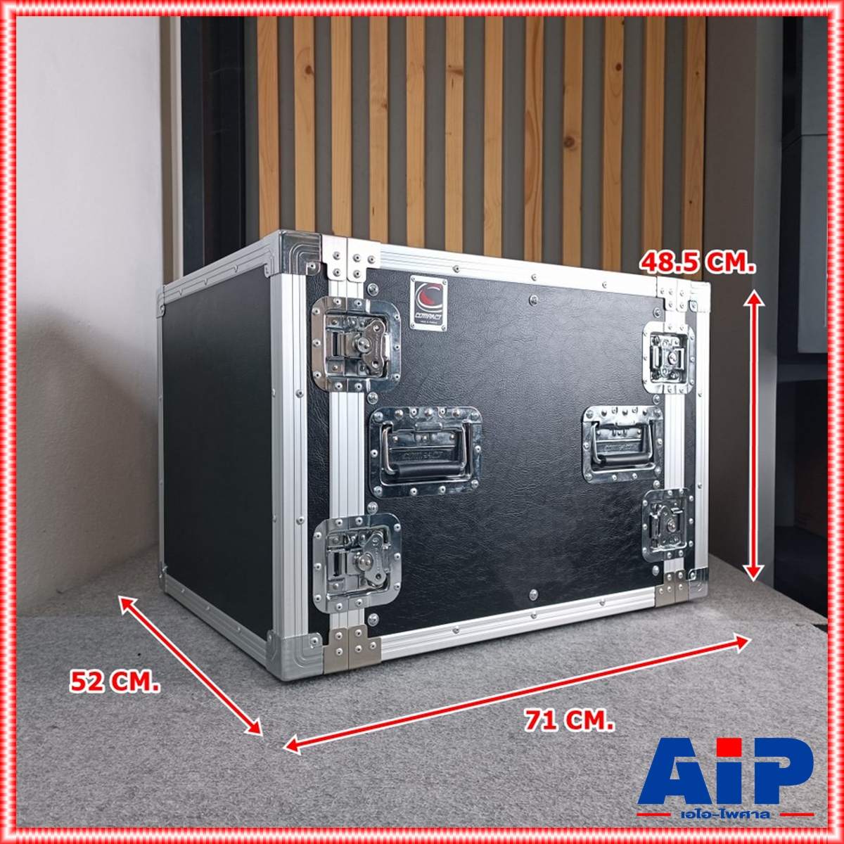 COMPACT B-10U สีดำ RACK ลึก21นิ้ว แร็ค กล่องใส่เครื่องเสียง แร็คลึก21นิ้ว กล่องแร็คสีดำ RACK10U เอไอ-ไพศาล