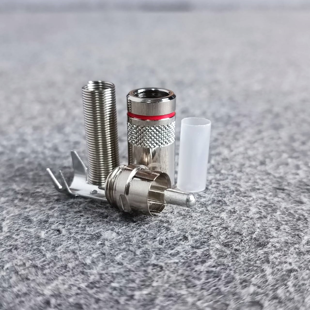 RCA REAN คาดสีแดง NYS-366-0-2 แจ็คอาร์ซีเอตัวผู้ NEUTRIK ปลั๊ก RCA สำหรับเข้าสาย ต่อ สายสัญญาณ RCA เอไอ-ไพศาล