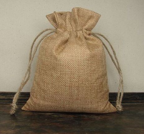 ถุงผ้ากระสอบ ถุงผ้าป่าน ใส่ของชำร่วย เก๋ ๆ ขนาด 7x9cm หรือ 2.7 x3.5 นิ้ว ถุงผ้า สีน้ำตาล ใส่ของ สไตล์ วินเทจ 160765
