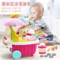 OT668-49-50 ของเล่นร้านขายป๊อปคอร์นกับไอติม มีเสียงมีไฟ