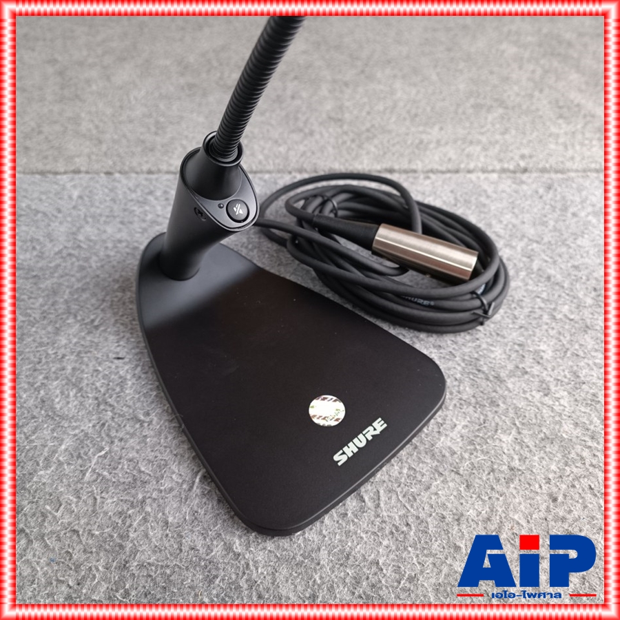 SHURE CVG18DS-B/C-X ก้านไมค์+ฐาน+มีสวิทซ์ ไมค์ตั้งโต๊ะพร้อมฐาน ไมค์คอนเดนเซอร์ ความยาวก้านไมค์ 45.7 ซม. CVG-18-DS-B CVG18DSB เอไอ-ไพศาล +++