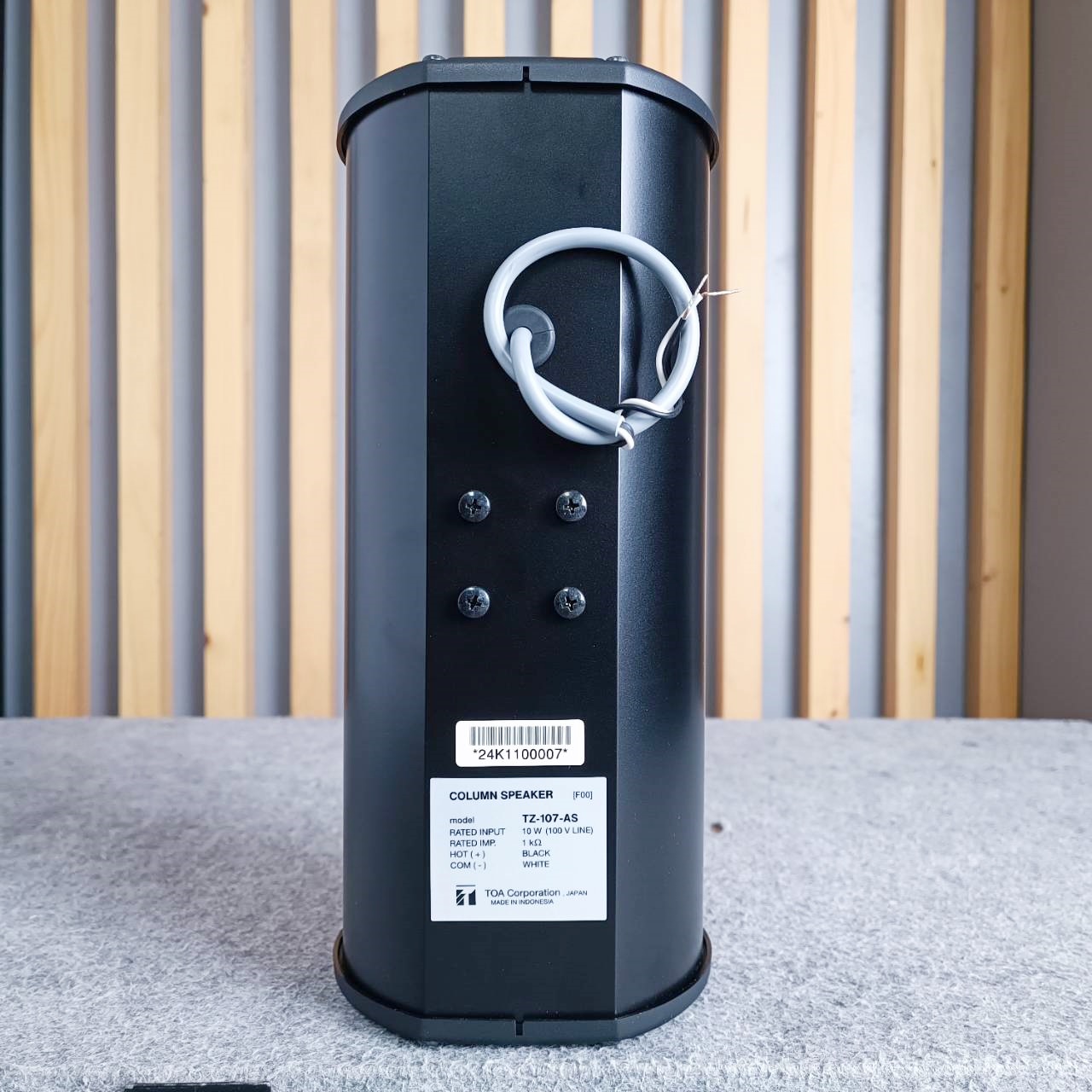 TOA TZ-107-AS ลำโพงคอลัมน์ COLUMN PASSIVE ขนาด4นิ้ว 2ดอก15วัตต์ สีดำ TZ107AS TZ 107 AS ลำโพง4นิ้วTOA เอไอ-ไพศาล