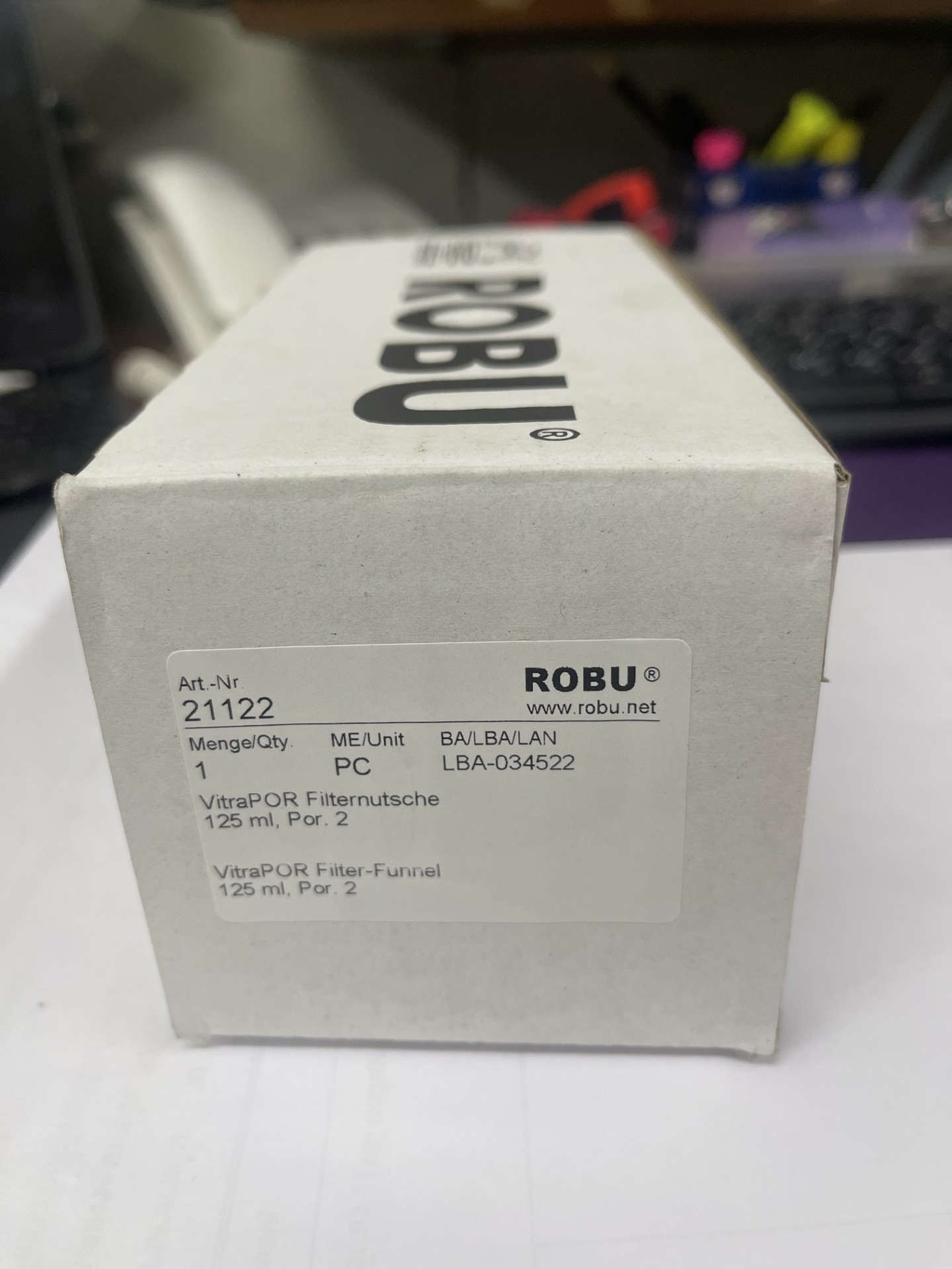 Filter Funnel por 1/2/3/4/5, 50 ml-1000, Robu - Germany