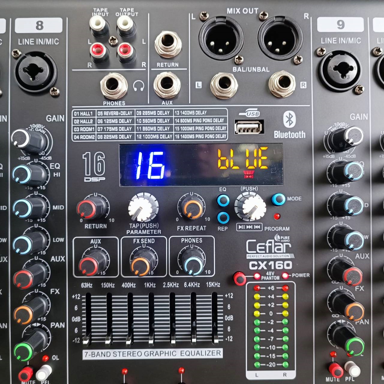 Ceflar CX-160 MIXER มิกซ์เซอร์ บูลทูธ 16 CH เครื่องปรับแต่งเสียง มิกเซอร์อนาล็อก CX 160 CX160 เอไอ-ไพศาล