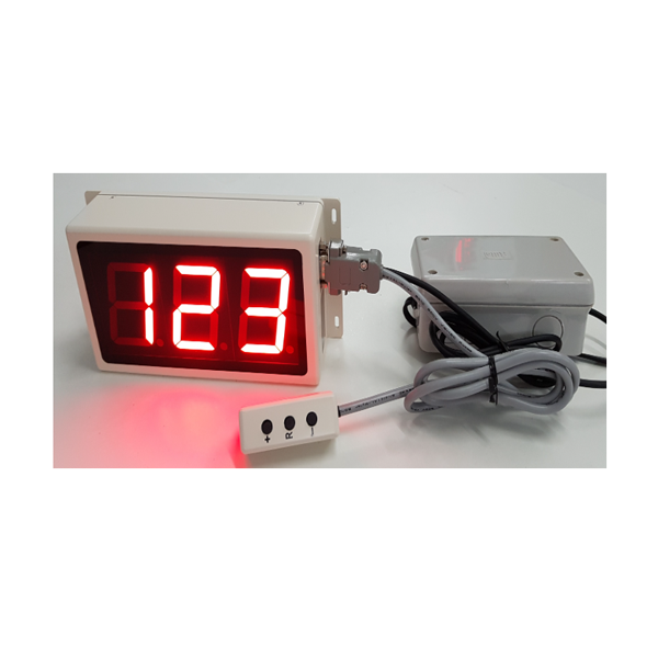 เครื่องนับจำนวนแบบง่าย 3 หลัก ตัวเลข 7-Segment LED สีแดงสูง 2.3 นิ้ว