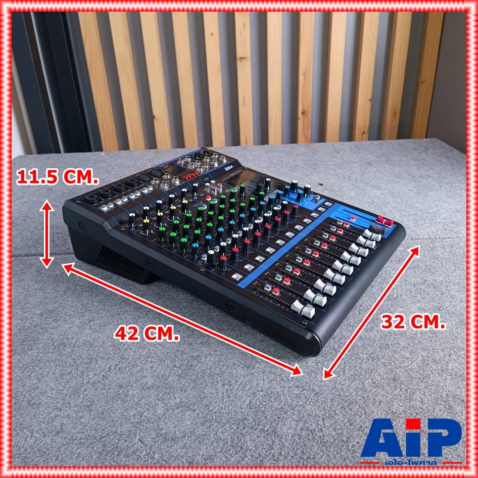 HOTROCK MG-12XU USB MIXER มิกซ์ มิกเซอร์ มิกซ์ฮอทร็อค เครื่องเสียง เครื่องปรับแต่งเสียง MIX MG12 XU MG 12XU เอไอ-ไพศาล
