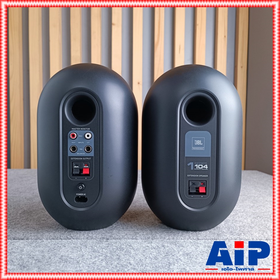 ตู้ลำโพงมอนิเตอร์สีดำ JBL control104B-BT มีบลูทูส 104 BT ตู้ลำโพงมอนิเตอร์สตูดิโอ ขนาด 4.5 นิ้ว 60 วัตต์ คลาส D +++