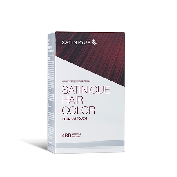 รุ่นใหม่แพคเก็จใหม่ล่าสุดซาทินิค แฮร์ คัลเลอร์ พรีเมียม ทัช - สี เรด บราวน์