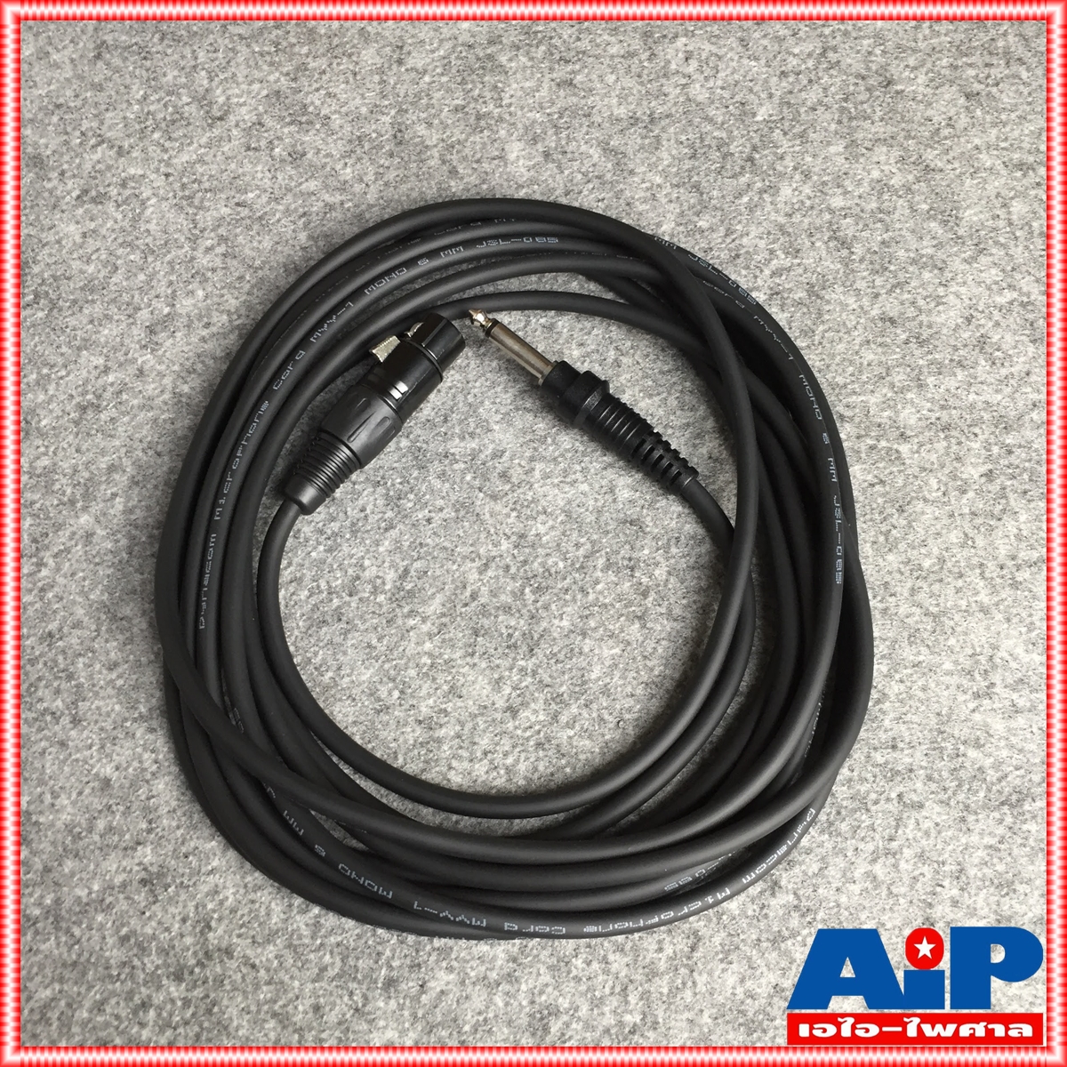ยาว 5เมตร สายไมค์ DYNACOM J085 XLR เมีย - PHONE MONO สายสัญญาณ CANNON เมีย ออก ปลั๊กโฟน ผู้ สายต่อไมค์