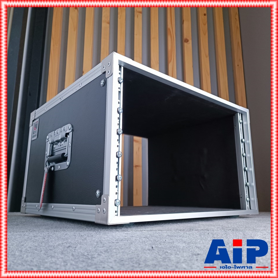 COMPACT RACK BM-6 เปลือยหน้า-หลัง ลึก19นิ้ว สีดำ (ไม่มีฝาปิด) คอมแพ็ค แร็ค BM6 แร็คเครื่องเสียง แร็คเปลือย แร็คแอมป์ เอไอ-ไพศาล