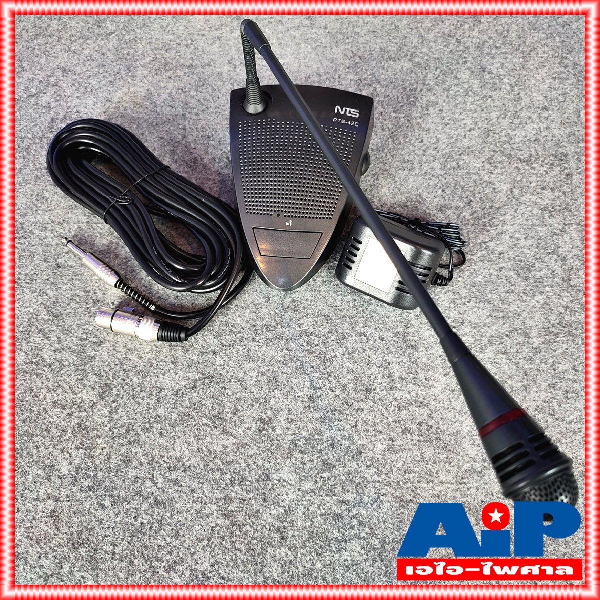 NTS PTS-42C ไมค์ตั้งโต๊ะมีเสียงดนตรี ไมค์ตั้งโต๊ะ PTS 42C PTS42C ไมค์ ไมค์มีเสียงดนตรี ไมโครโฟน PTS 42 C เอไอ-ไพศาล