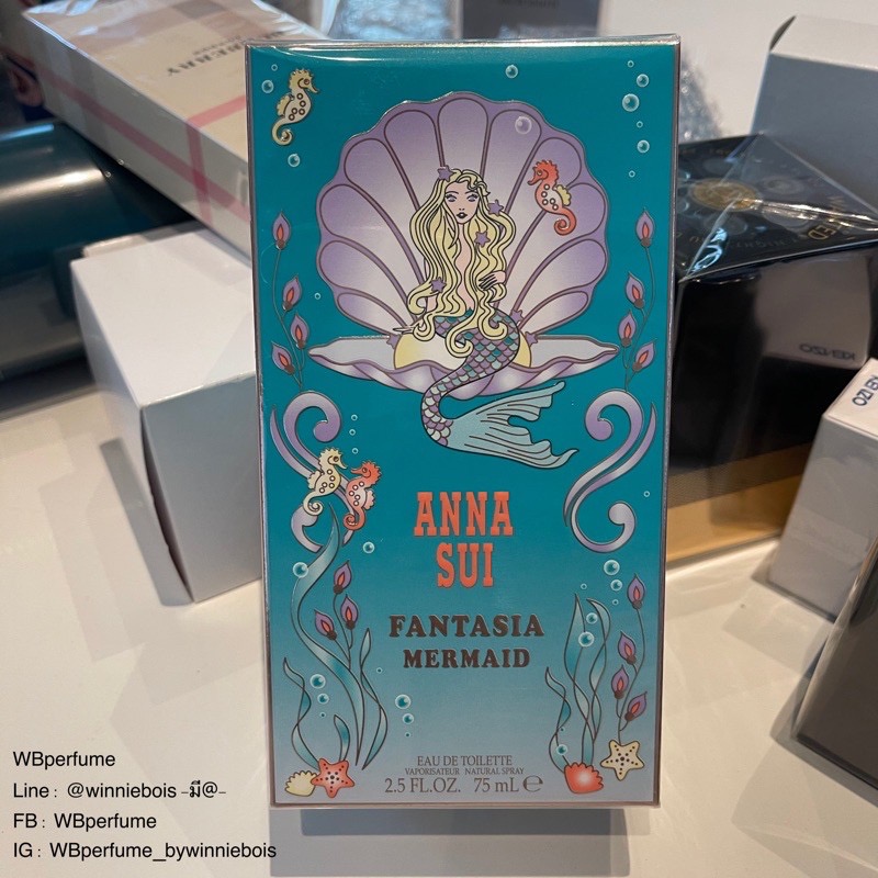 น้ำหอมแท้100% ANNA SUI น้ำหอม Fantasia Mermaid Eau De Toilette ปริมาณ 75 มล.