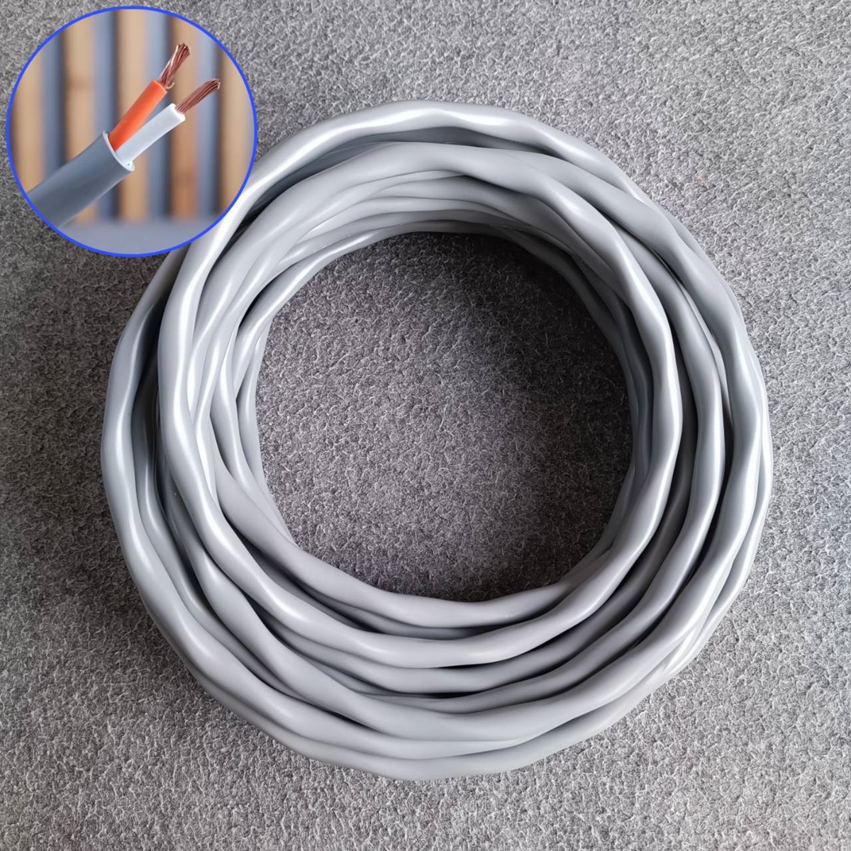 ขด10เมตร สายลำโพงCANARE 2S9F 14AWG สีเทา สายลำโพง2คอร์ ขนาด14awg ทองแดงแท้ Canare Speaker Cable 2S9F เอไอ-ไพศาล