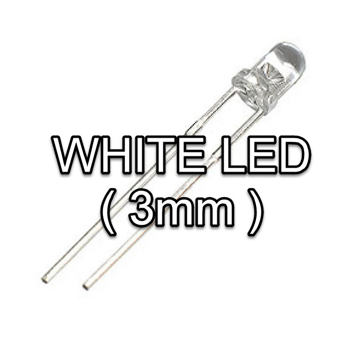 LED 3mm WHITE